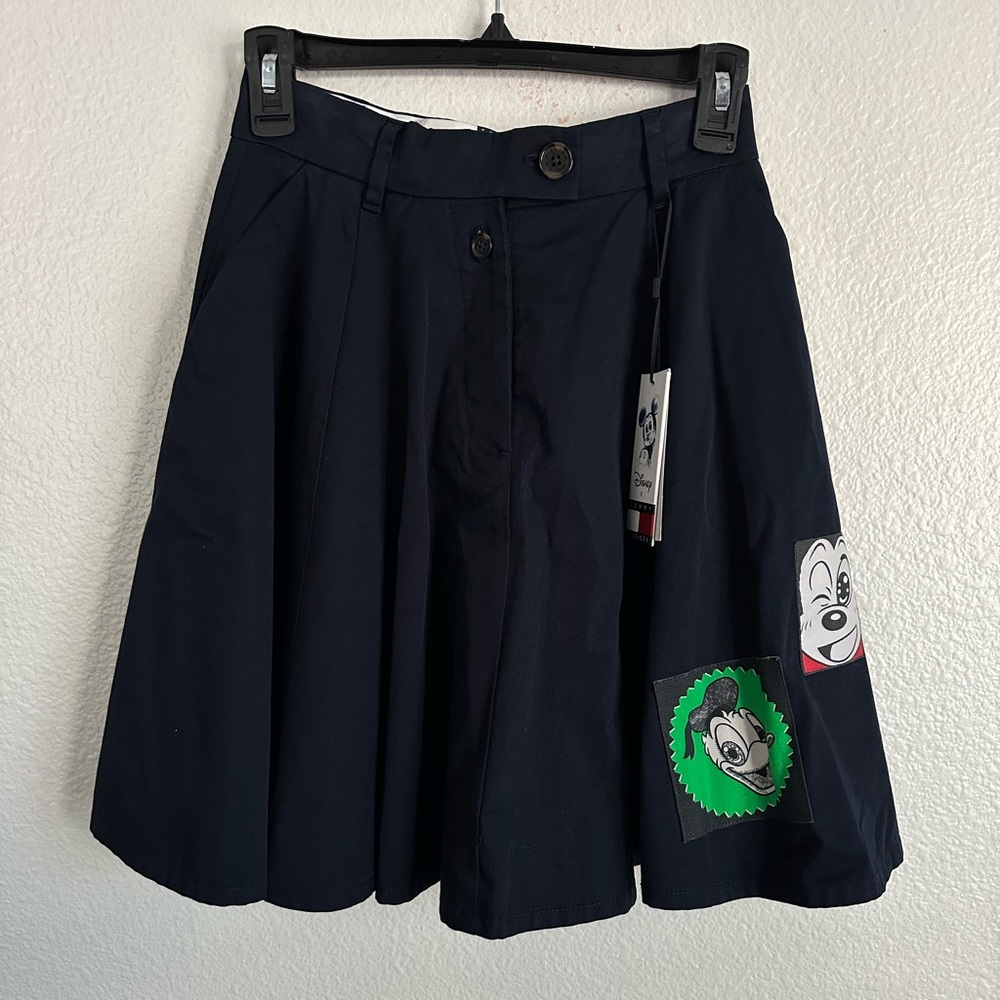 Disney x Tommy Hilfiger Mickey Mouse Patchwork Circle Skirt Donald Women Size 32